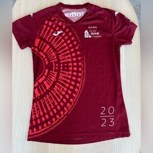 Rome marathon workout shirt.